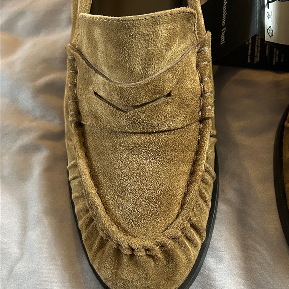 Massimo Dutti Women’s  Split Leather Brown Suede  Loafers - Picture 7 of 11